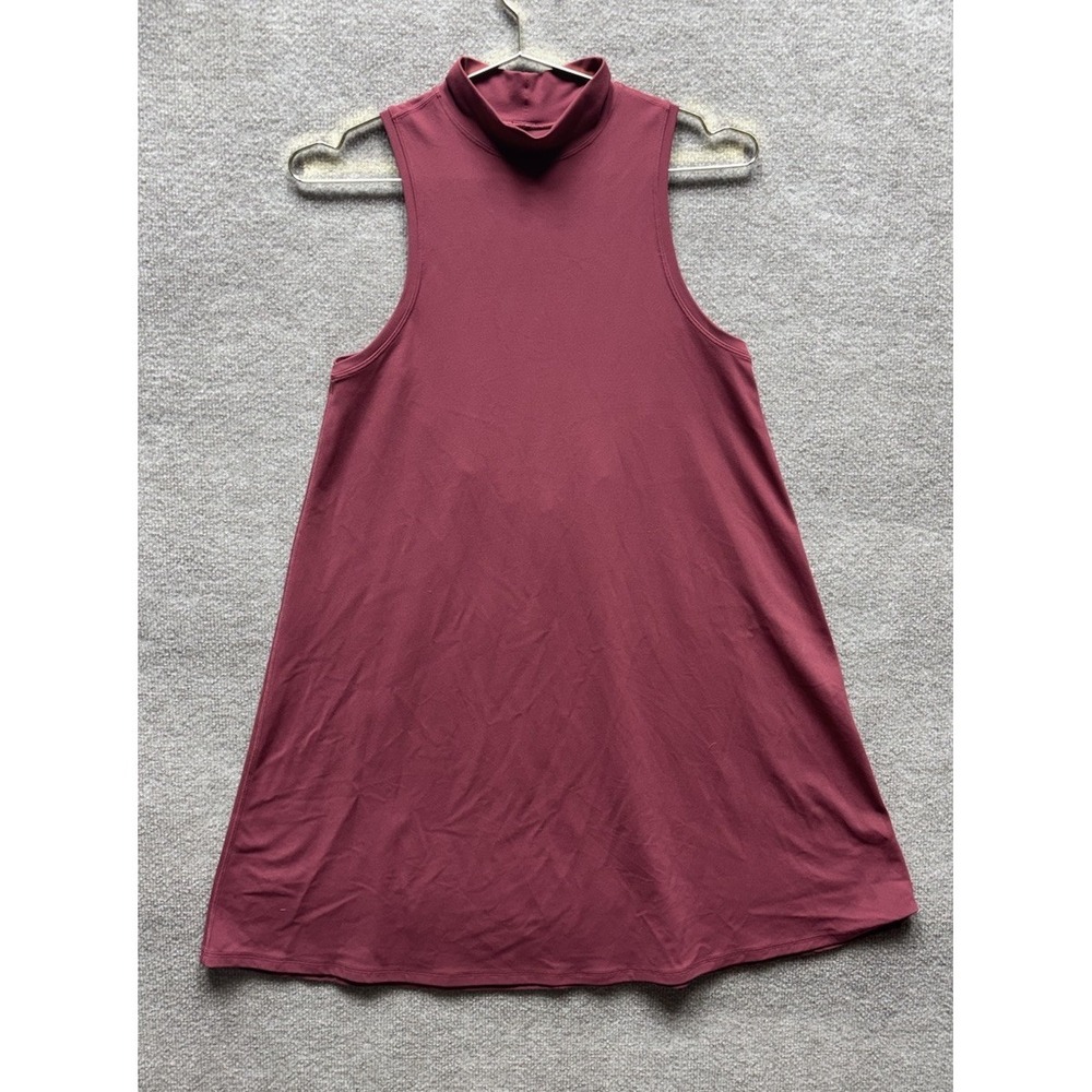 Lululemon All Aligned A-line Dress Sleeveless Mock Neck Casual Athleisure Size 8